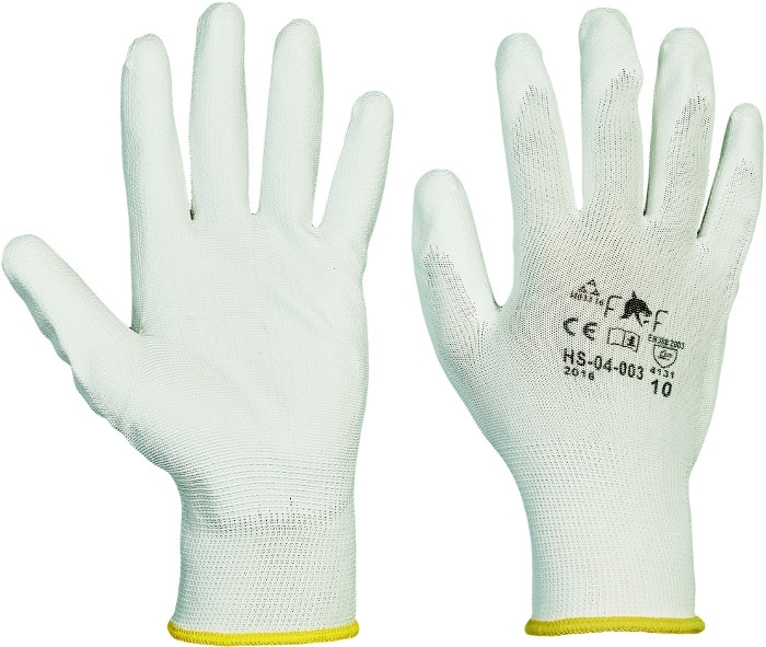 FF BUNTING LIGHT HS-04-003 Pracovné rukavice Biela, 5