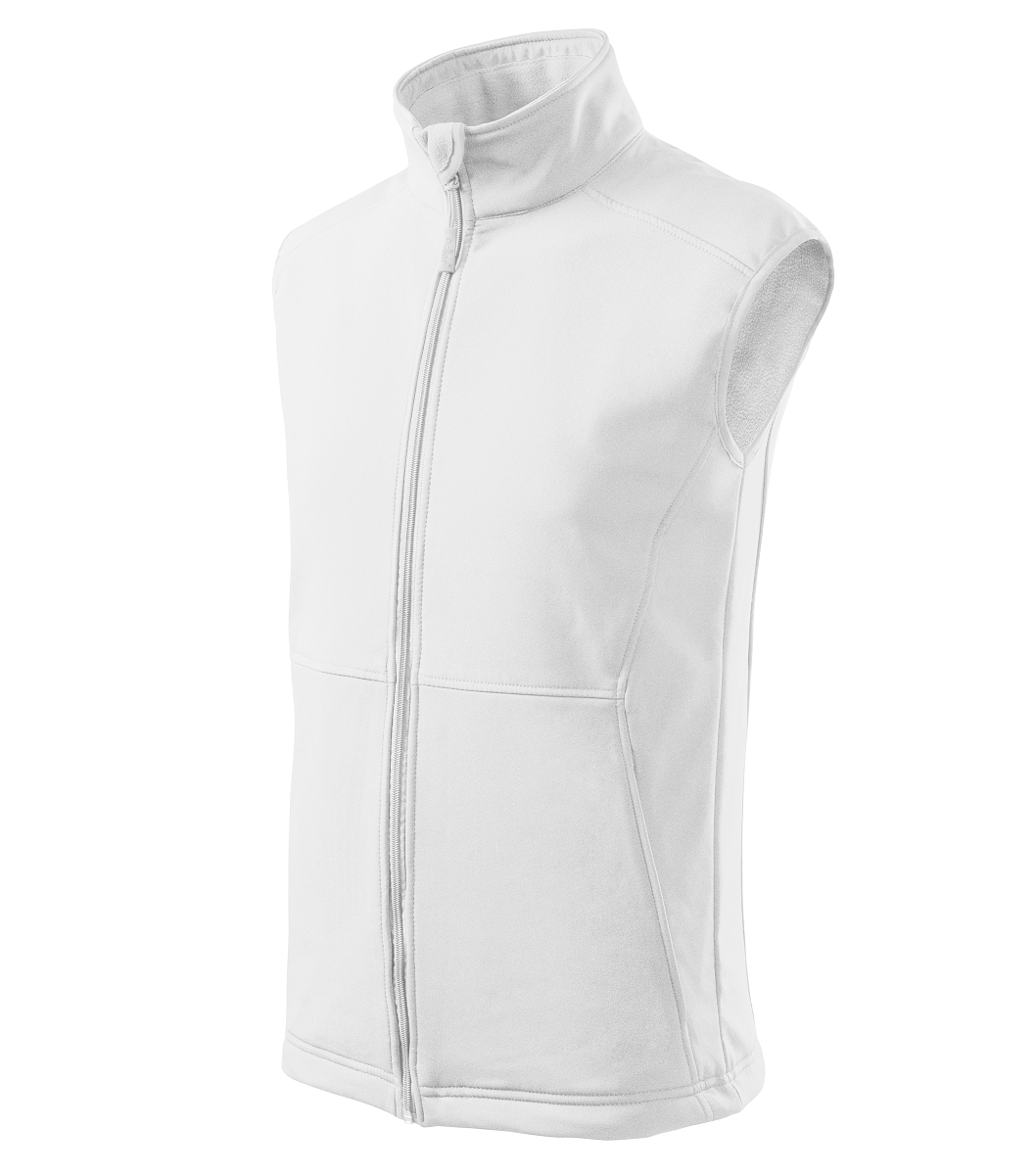 Malfini VISION 517 Softshellová vesta pánska Biela, XL