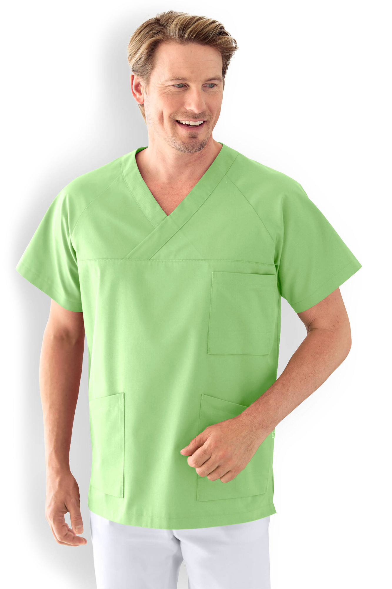 Clinic Dress CORE Blúza pánska XS, Jablkovo zelená