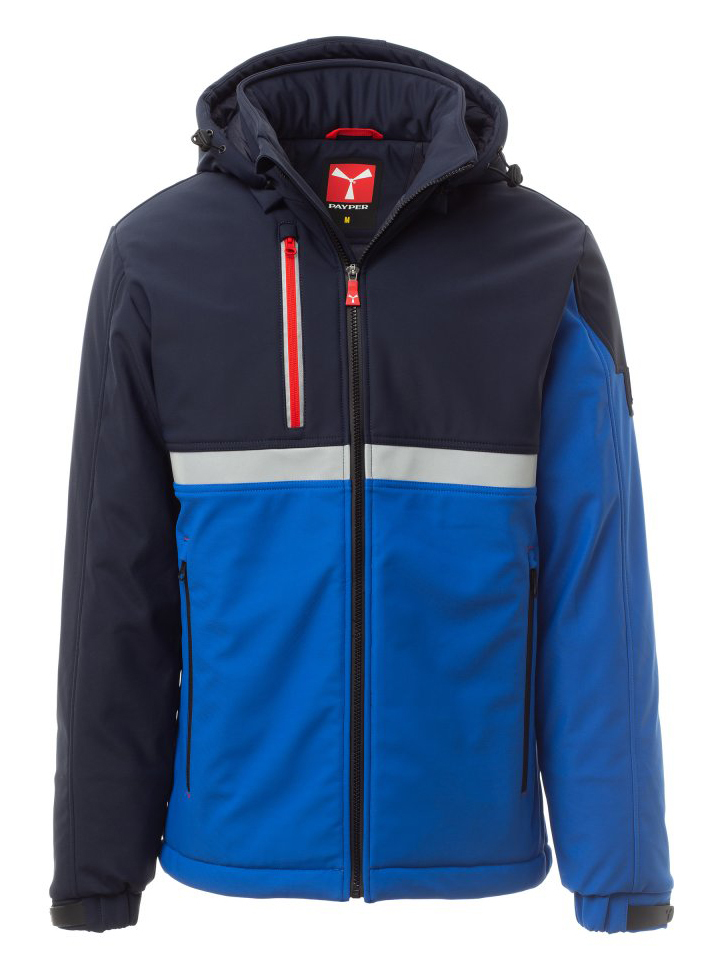 Payper WISE PAD Zateplená softshellová bunda XXS, Royal blue-Black