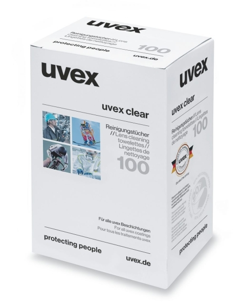 Uvex Vlhčené čistiace utierky 100 kusov