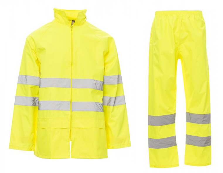 Payper HI-VI RAINSET Reflexný nepremokavý komplet M, Fluorescent yellow