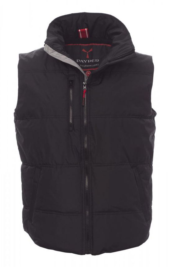 Payper DAYTONA Zateplená vesta S, Black-Steel grey