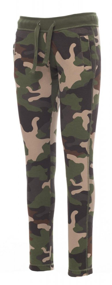 Payper COLLEGE LADY Teplákové nohavice dámske S, Melange camouflage