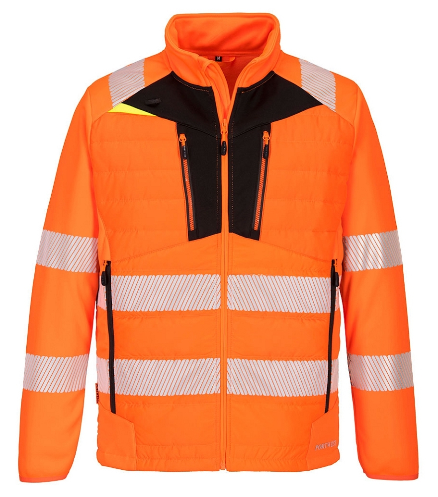 Portwest DX473 HI-VIS Reflexná bunda DX4 S, Reflexná oranžová-Čierna