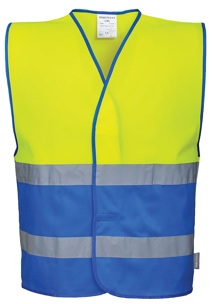 Portwest C484 HI-VIS Reflexná vesta XXL/3XL, Fluorescenčno žltá-Kráľovská modrá