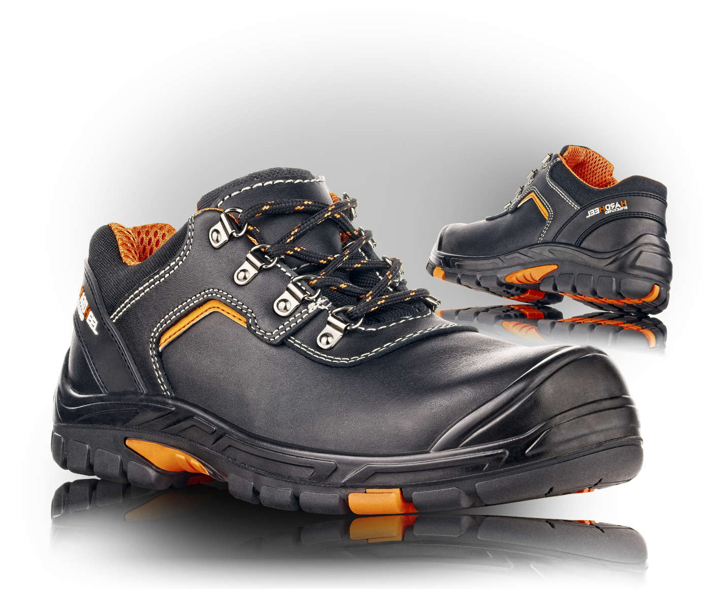 VM Footwear MISSOURI S3 Bezpečnostná obuv Čierna-Oranžová, 36