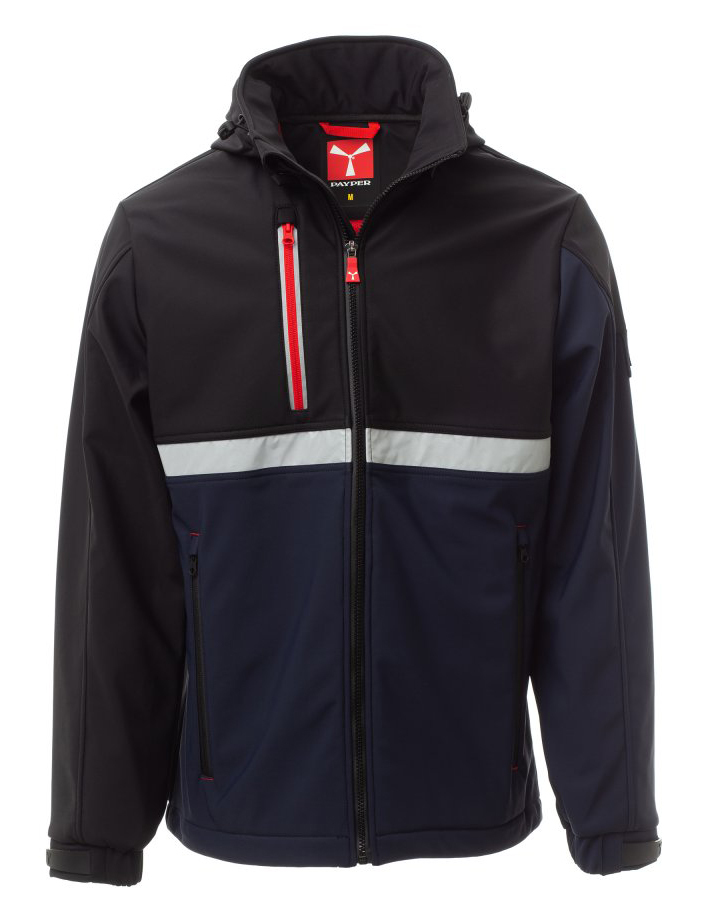 Payper WISE Softshellová bunda XXS, Navy blue-Black