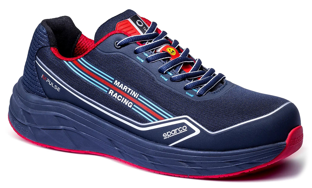 Sparco IMPULSE MARTINI-R CORSICA ESD S1PS SR FO HRO Bezpečnostná obuv 36, Modrá-Červená