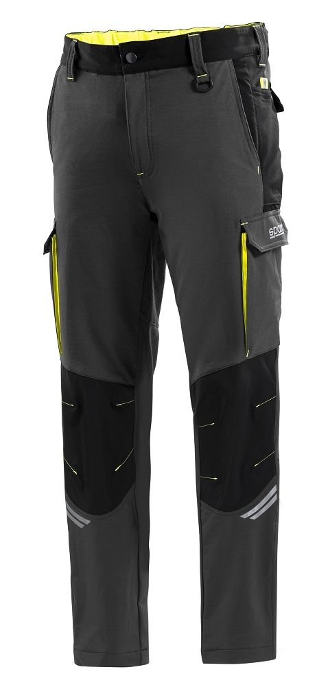 Sparco OREGON TECH TROUSERS Pracovné nohavice XS, Sivá-Žltá