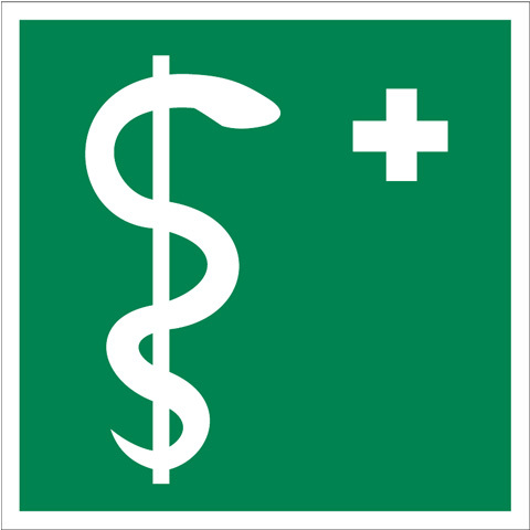 BZ PH909 Značka lekár - plast 20x20 cm Zelená-Biela BZ PH909 Značka lekár - plast 20x20 cm Zelená-Biela