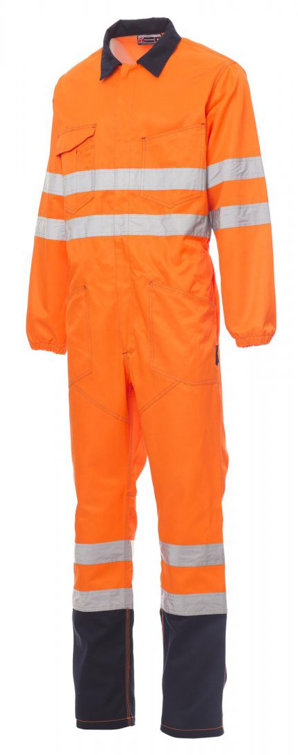 Payper SHIP Reflexná kombinéza S, Fluorescent orange-Navy blue