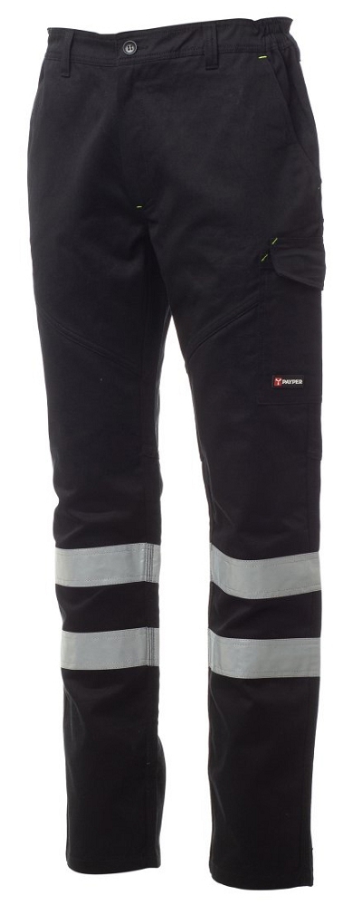 Payper WORKER REFLEX Pracovné nohavice XXS, Total black