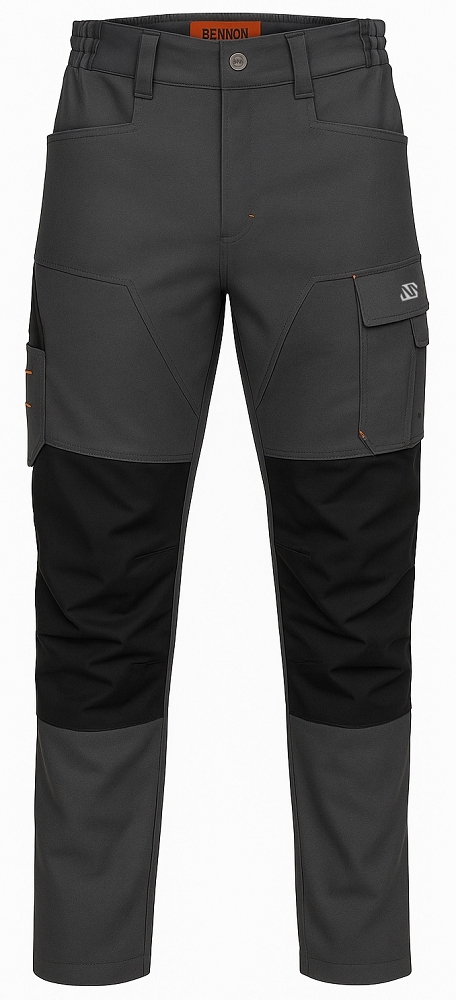 Bennon EREBOS 2.0 TROUSERS BLACK/GREY Strečové pracovné nohavice Čierna-Sivá, 42