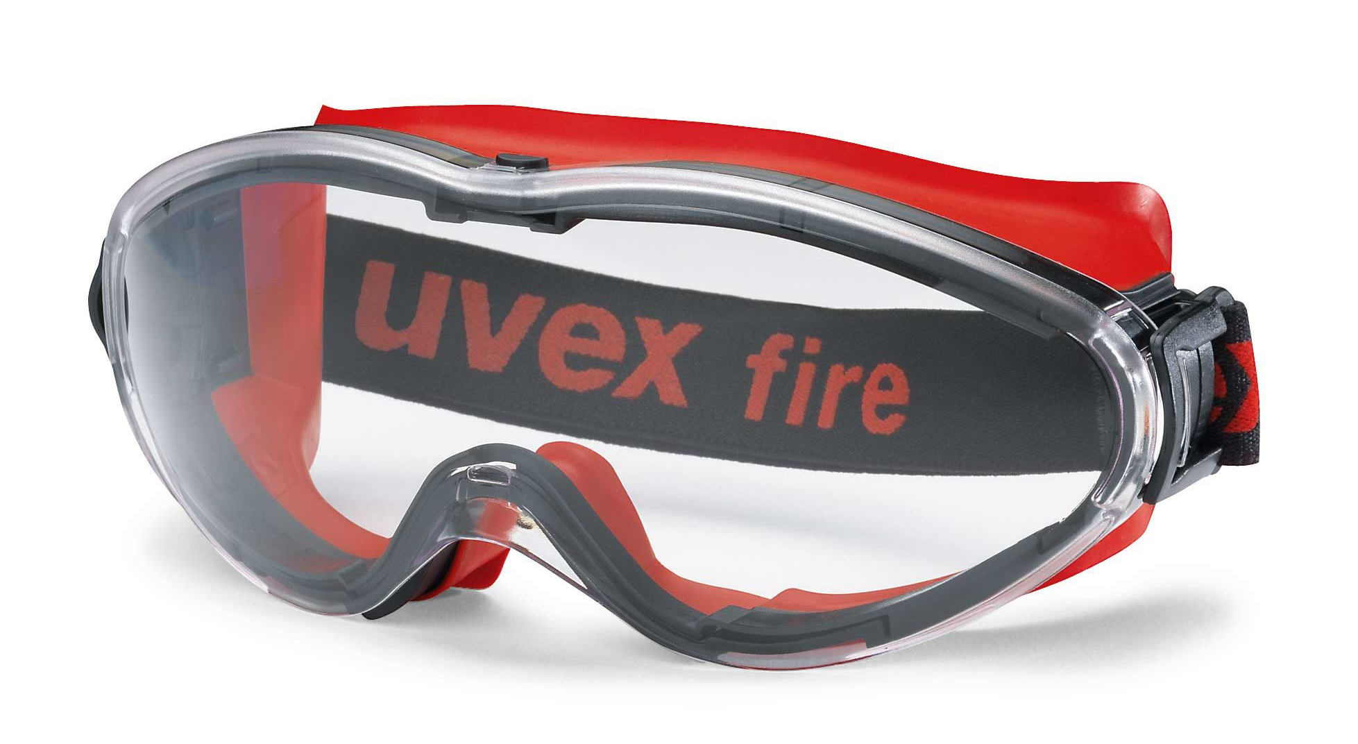 Uvex ULTRASONIC Pracovné okuliare číre Čierna-Červená