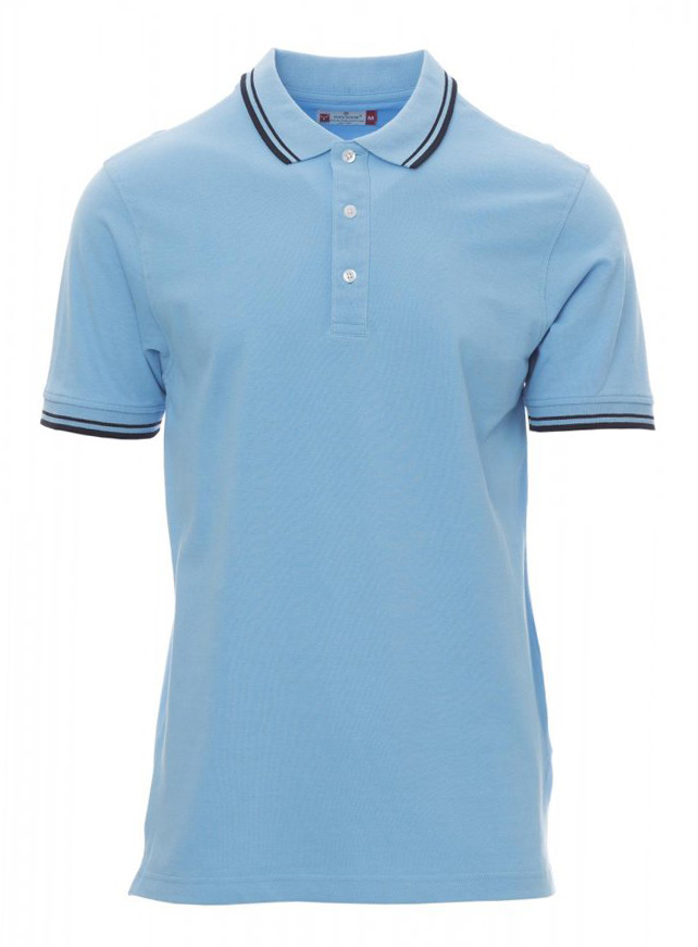 Payper SKIPPER Polokošeľa pánska S, Sky blue-Navy blue