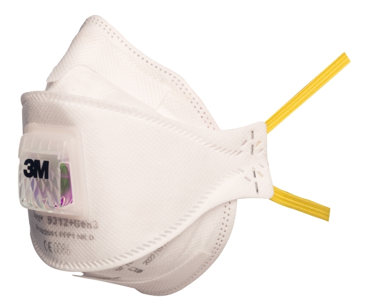 3M 9312+GEN3 FFP1 Respirátor s ventilom Biela