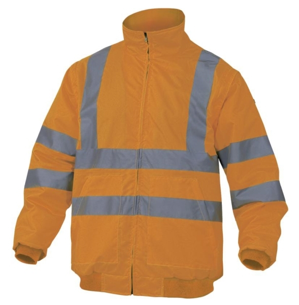 Delta Plus RENO HV Reflexná bunda 2v1 Fluorescenčno oranžová, XL