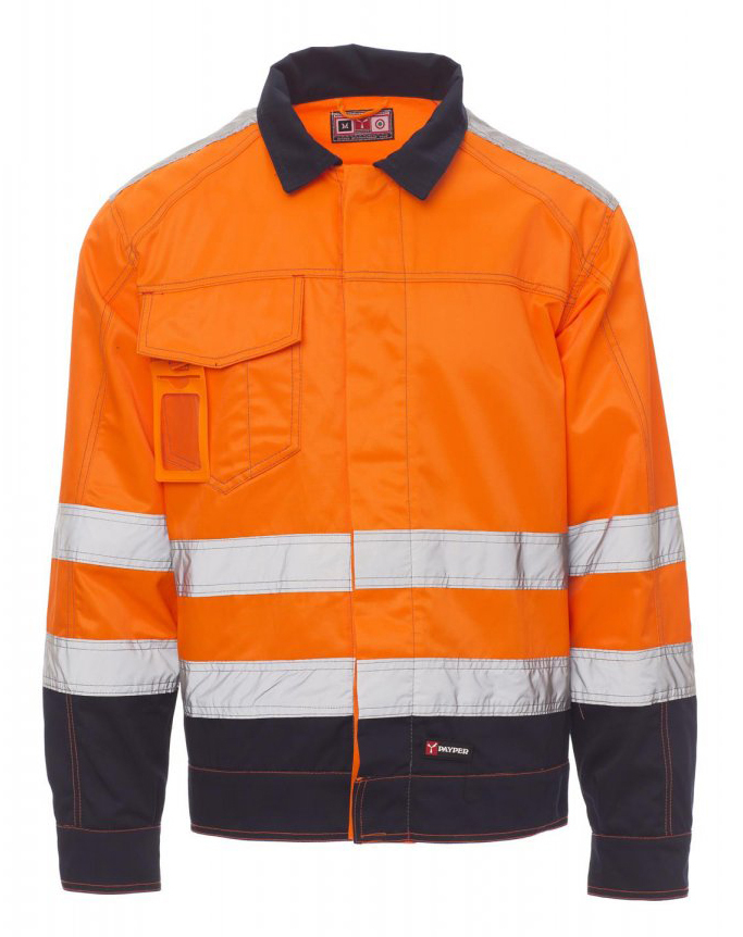 Payper SAFE HI-VI Reflexná bunda S, Fluorescent orange-Navy blue