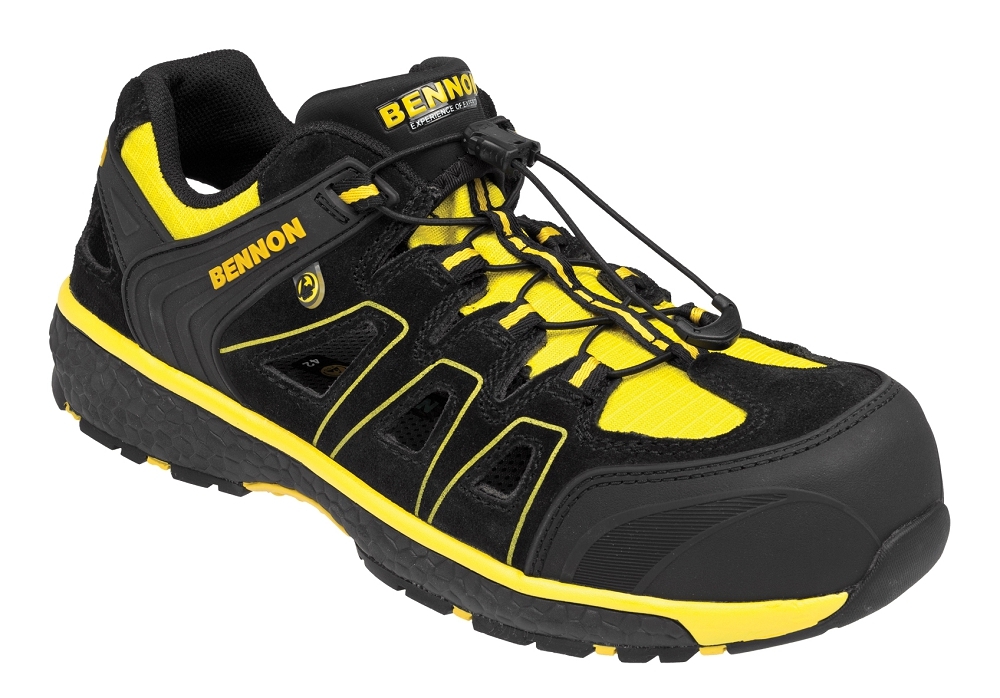 Bennon BOMBIS S1 ESD NM YELLOW SANDAL Bezpečnostné sandále Čierna-Žltá, 36