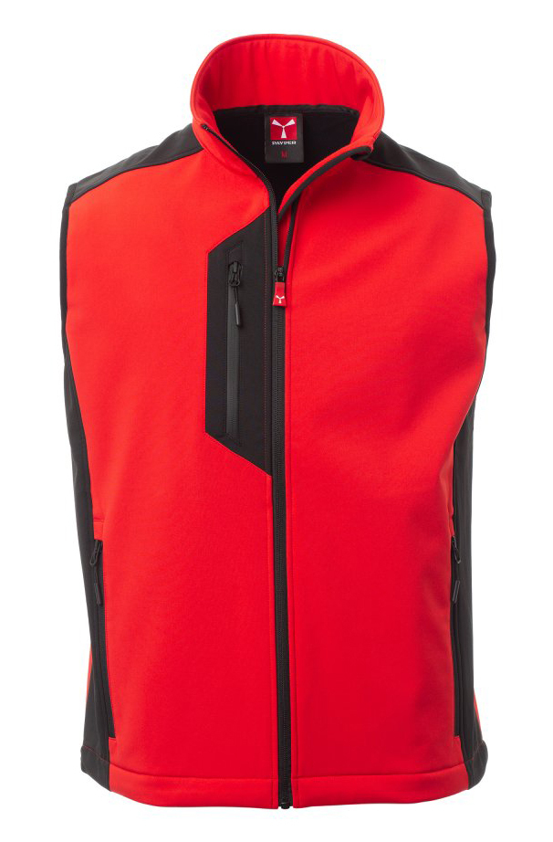 Payper CORK Softshellová vesta 3XL, Red-Black
