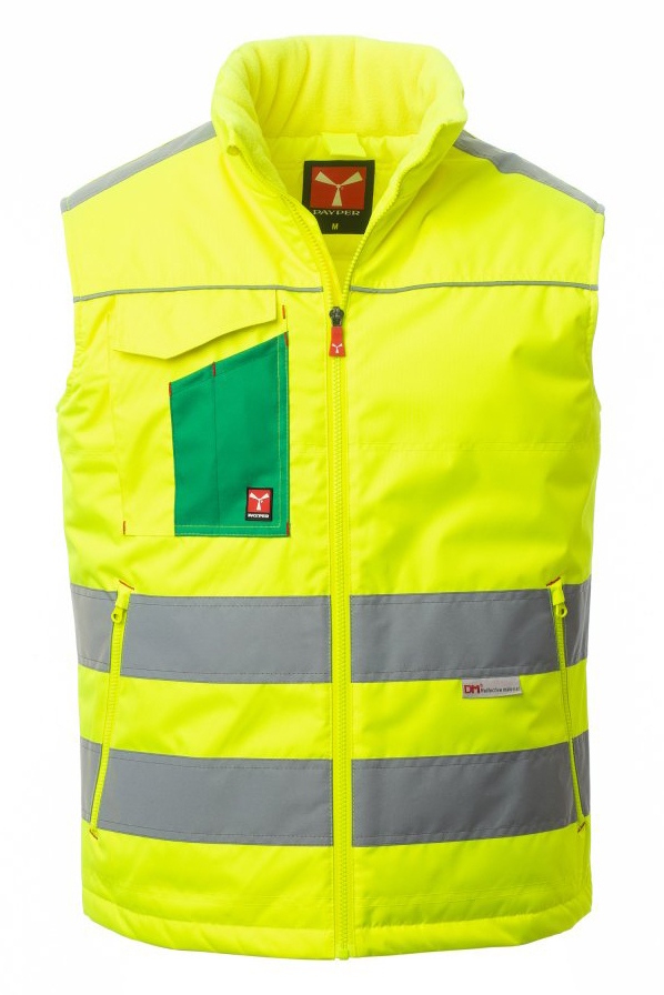 Payper TASK Reflexná vesta XS, Fluorescent yellow-Jelly green