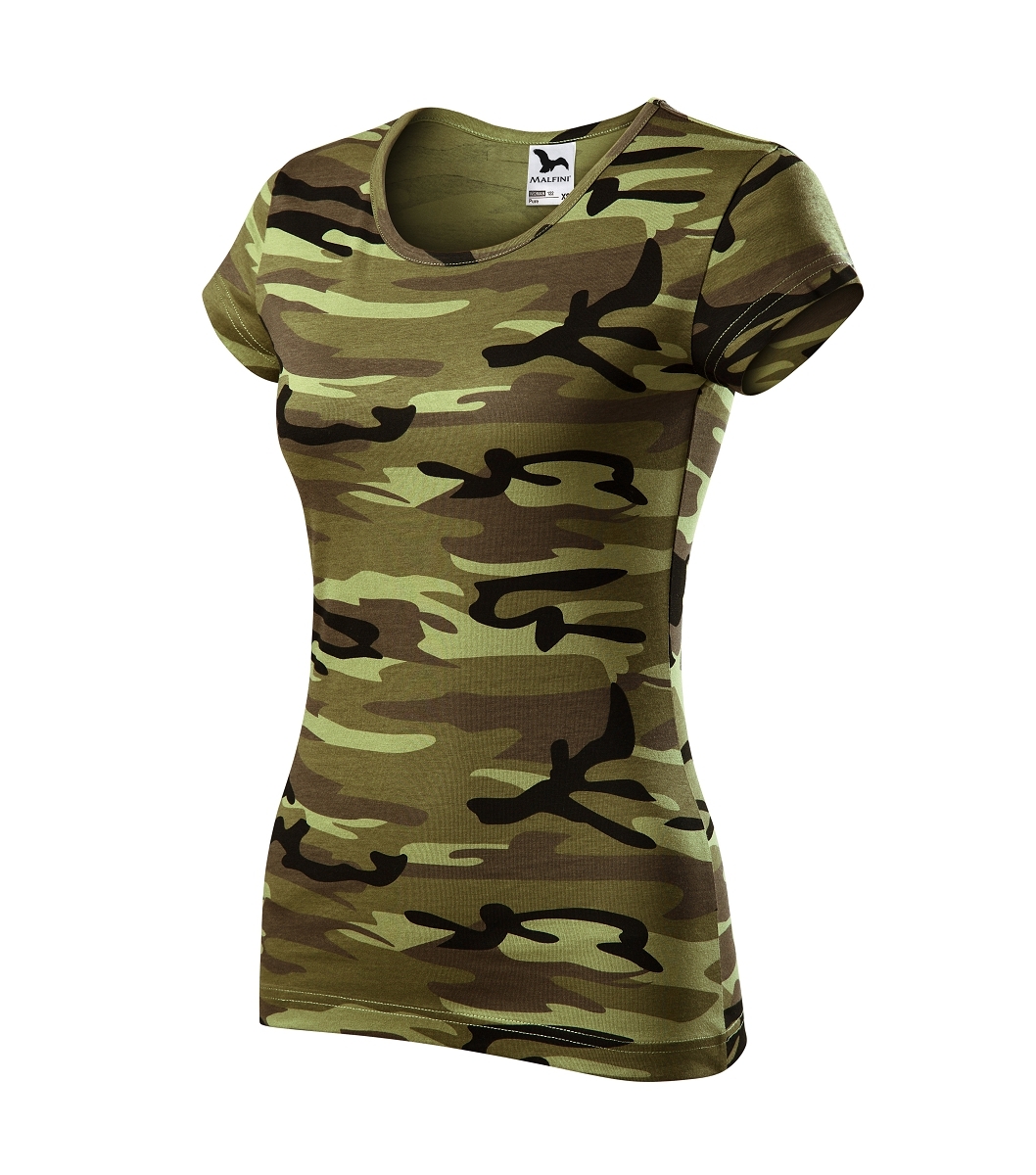 Malfini CAMO PURE C22 Tričko dámske XXL, Camouflage green