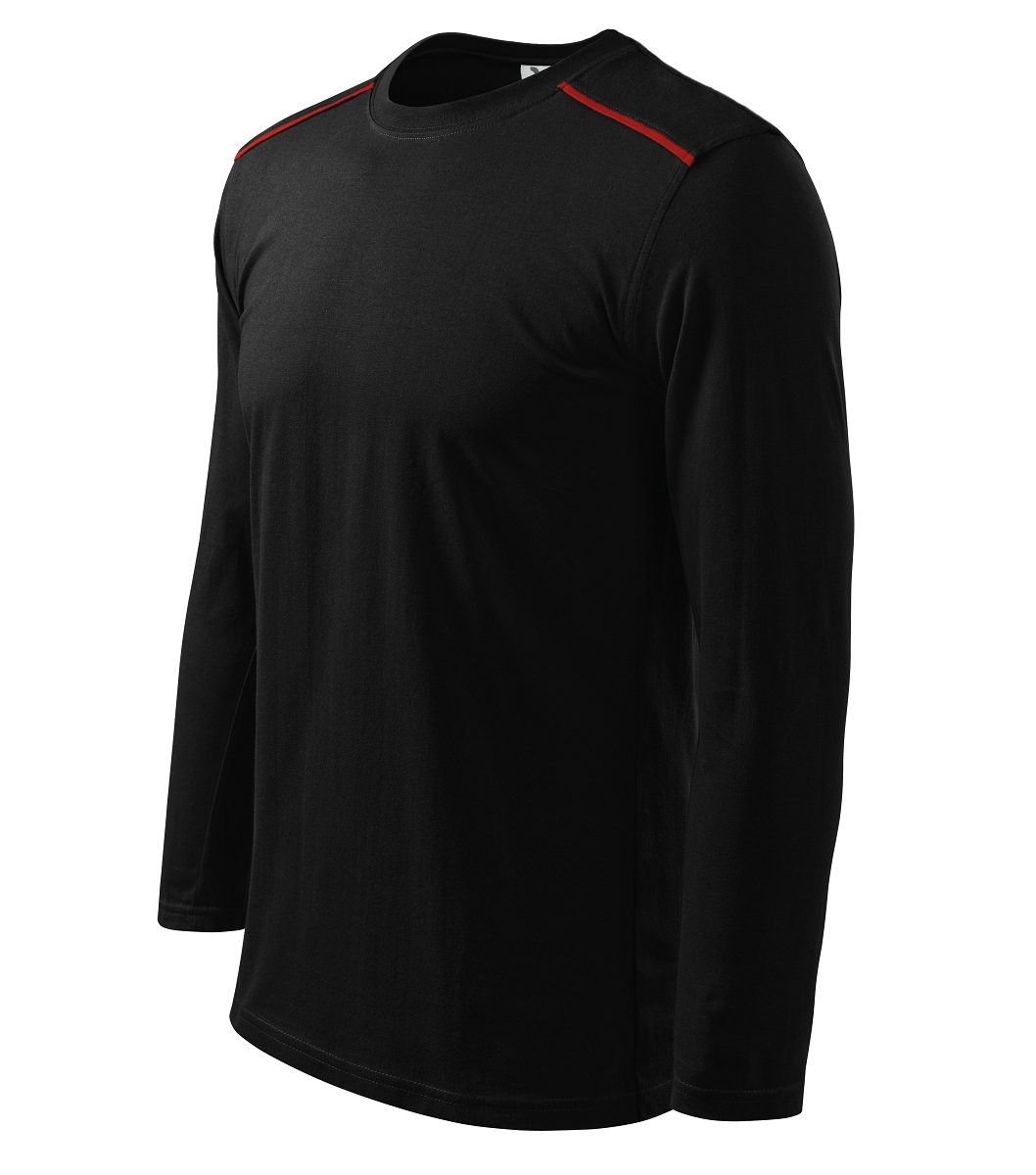Malfini LONG SLEEVE 112 Tričko unisex Čierna, 3XL