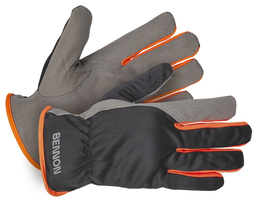 Bennon CARPOS GLOVES Pracovné rukavice Sivá-Oranžová, 7