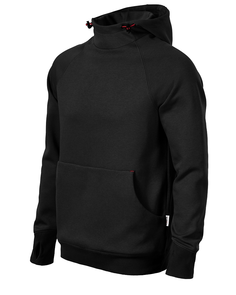 Rimeck VERTEX HOODIE W43 Mikina pánska Čierna, 4XL