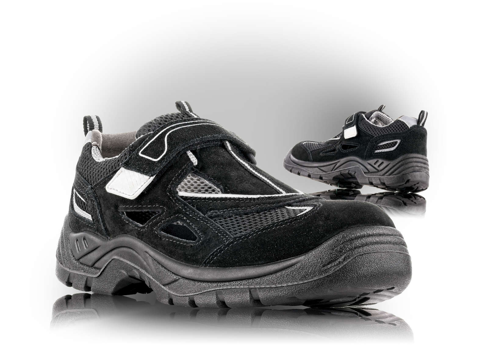 VM Footwear AMSTERDAM S1 NON METALIC Bezpečnostné sandále Čierna, 36