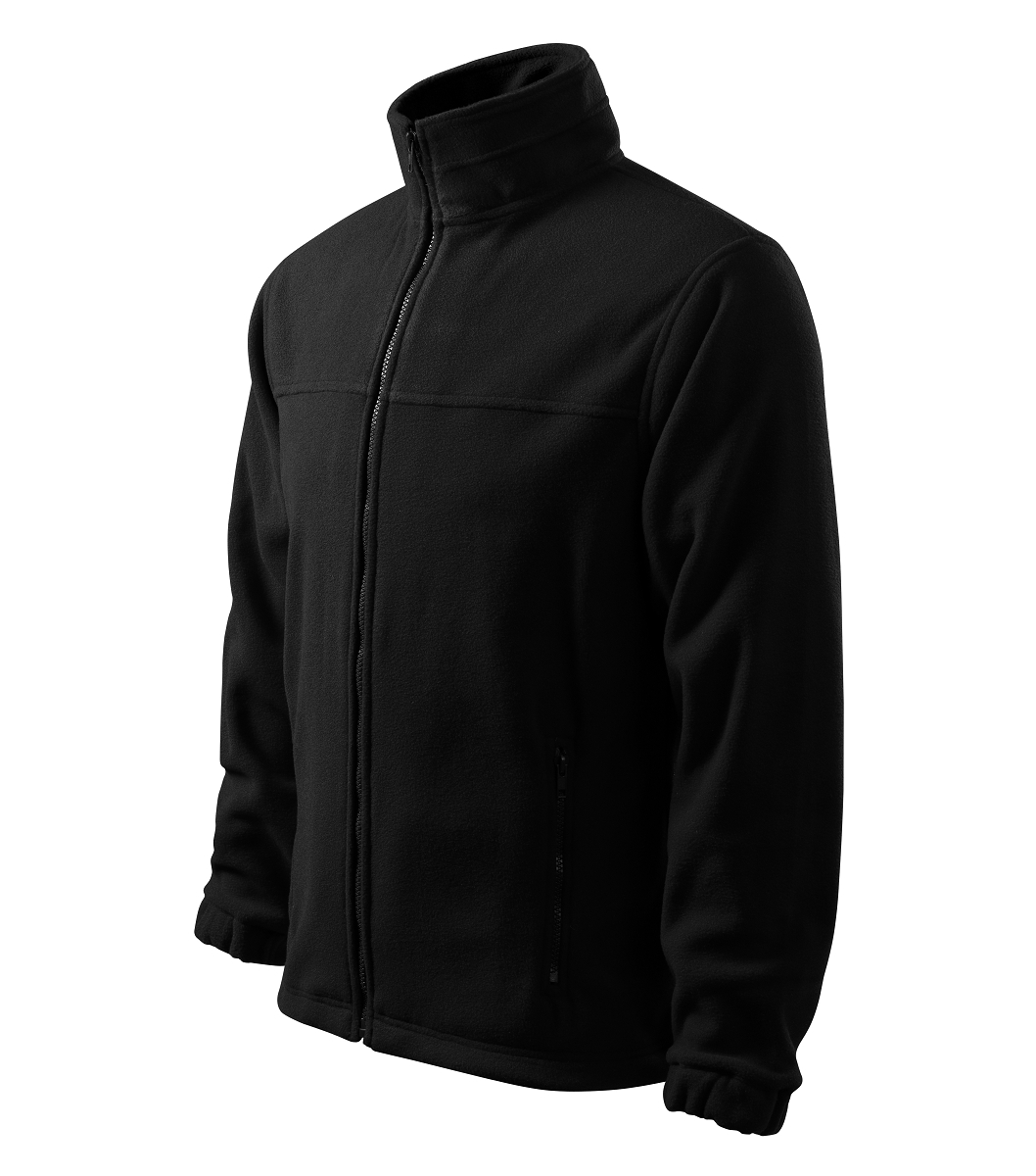 Rimeck JACKET 501 Fleecová bunda pánska L, Čierna-Oceľovo sivá