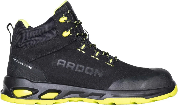 Ardon BRIMIC HIGH S3S ESD Bezpečnostná obuv Čierna-Žltá, 35