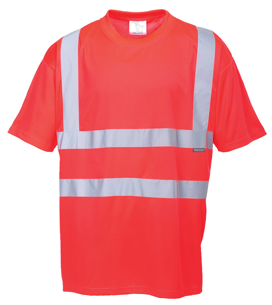 Portwest S478 HI-VIS Reflexné tričko S, Červená