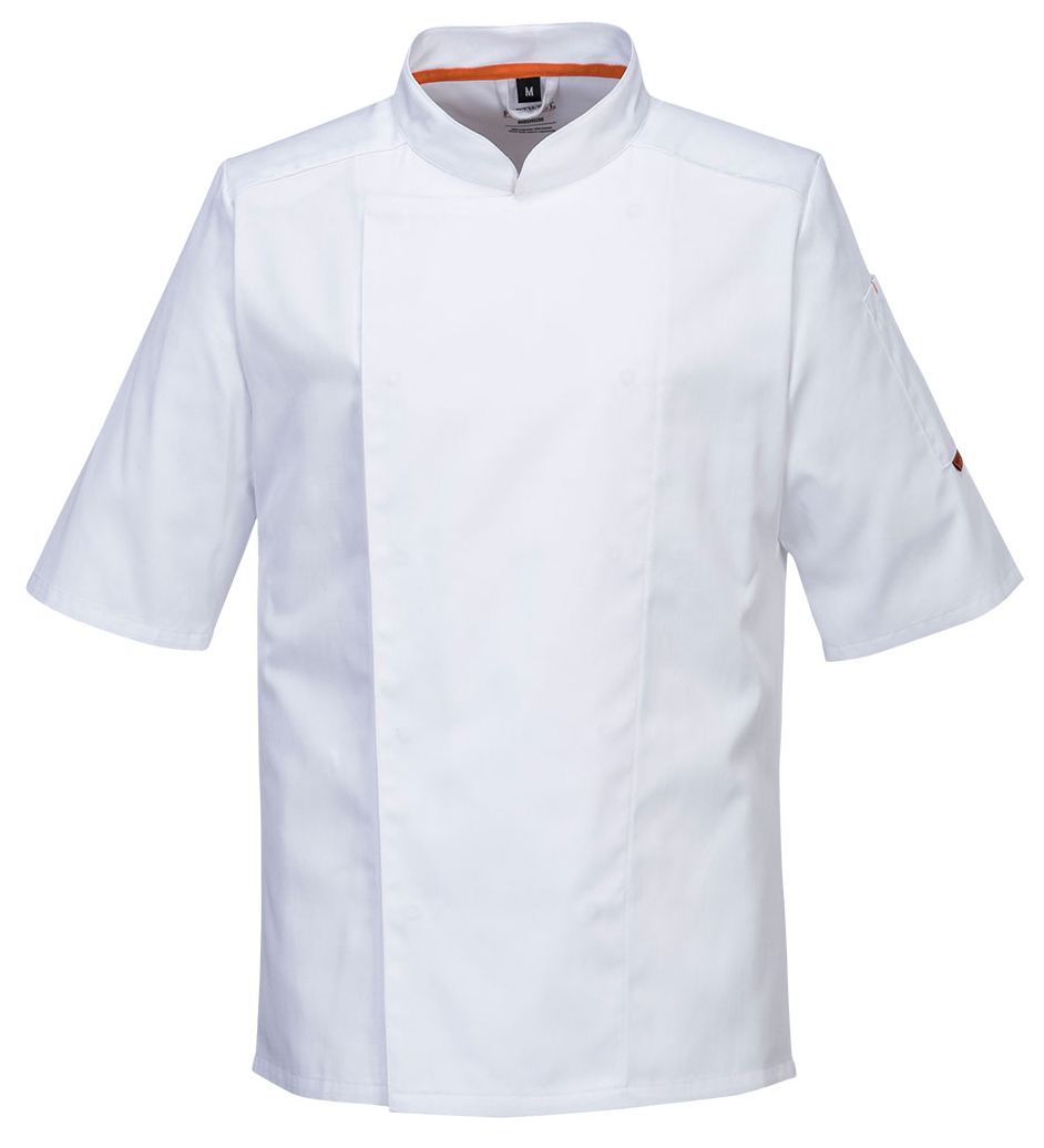 Portwest C738 MESHAIR PRO S/S Kuchársky rondon Biela, S