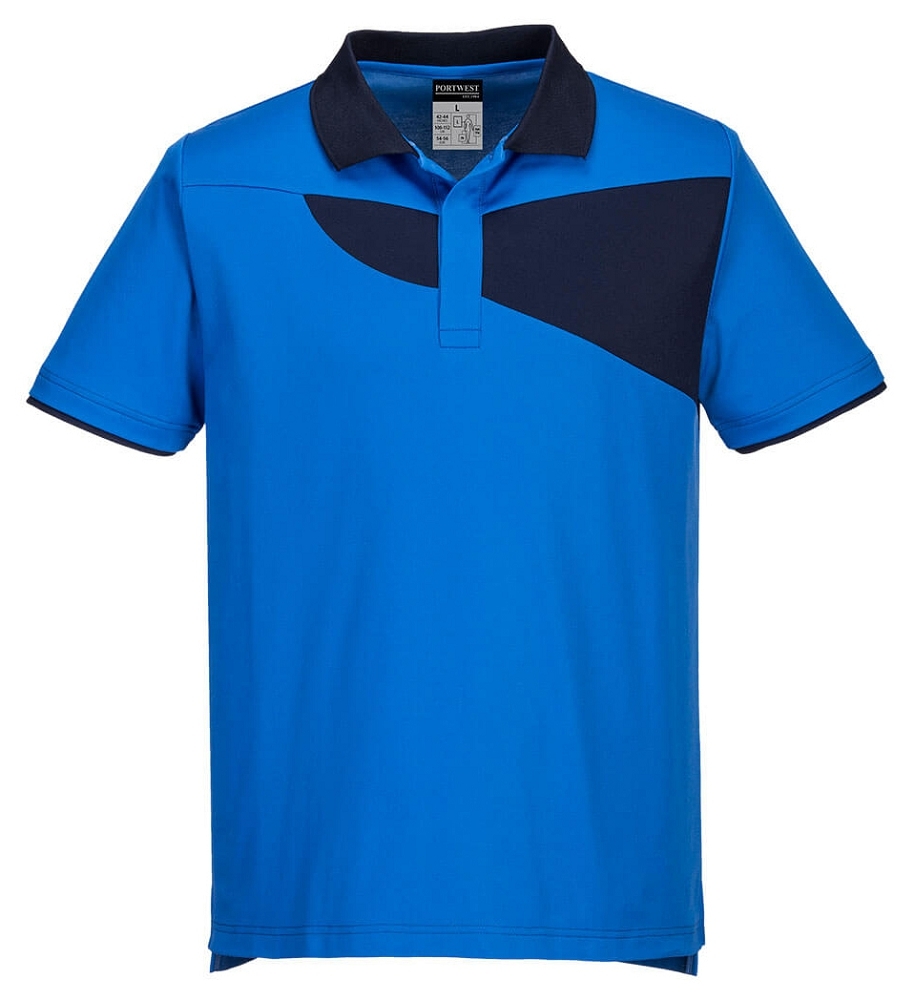 Portwest PW210 Polokošeľa 3XL, Kráľovská modrá-Námornícka modrá