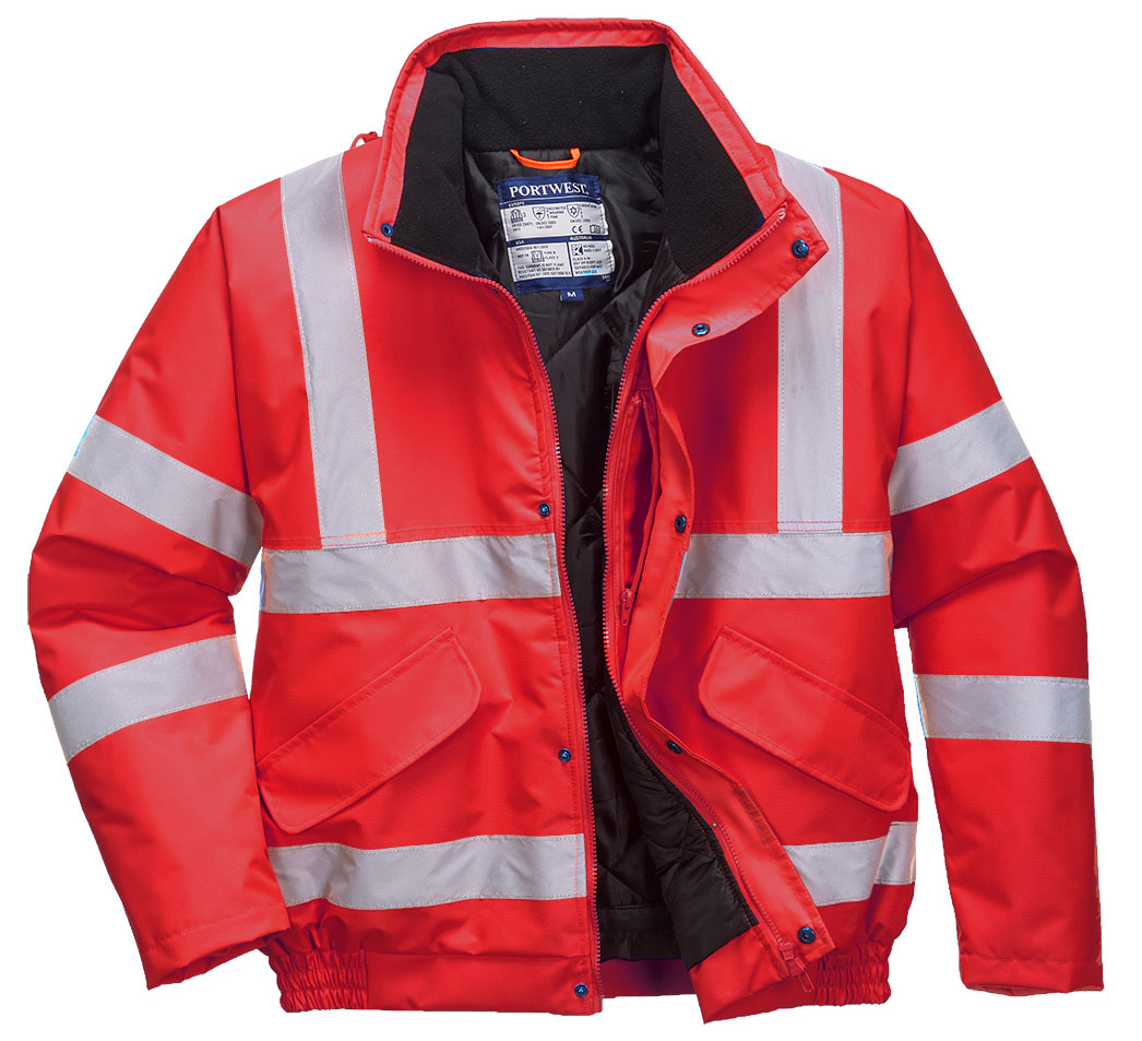 Portwest S463 HI-VIS BOMBER Reflexná bunda S, Červená