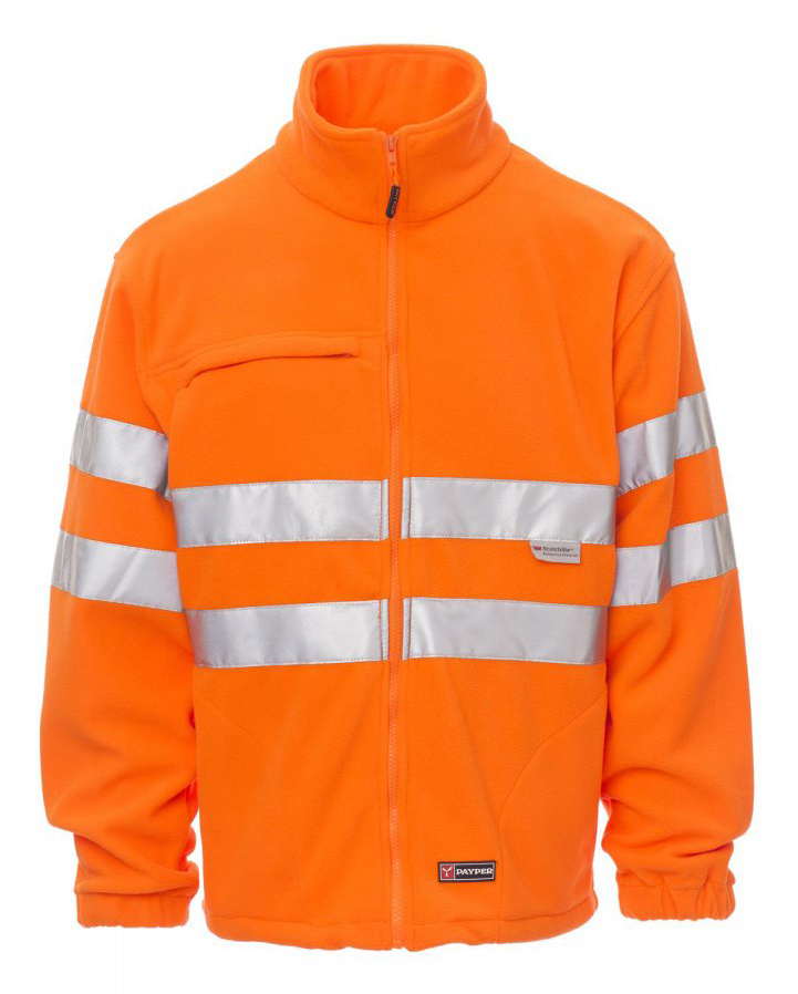 Payper LIGHT Reflexná fleecová bunda S, Fluorescent orange