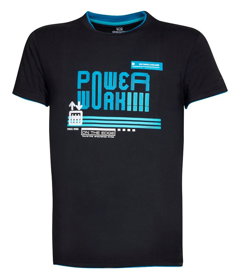 Ardon 4TECH POWERWORK Tričko s krátkym rukávom S, Čierna