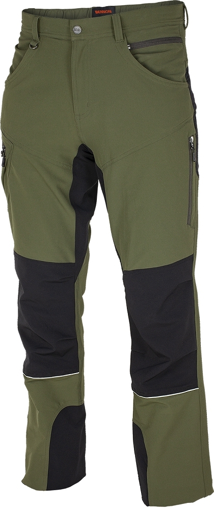 Bennon FOBOS TROUSERS Outdoorové strečové nohavice Zelená-Čierna, 44