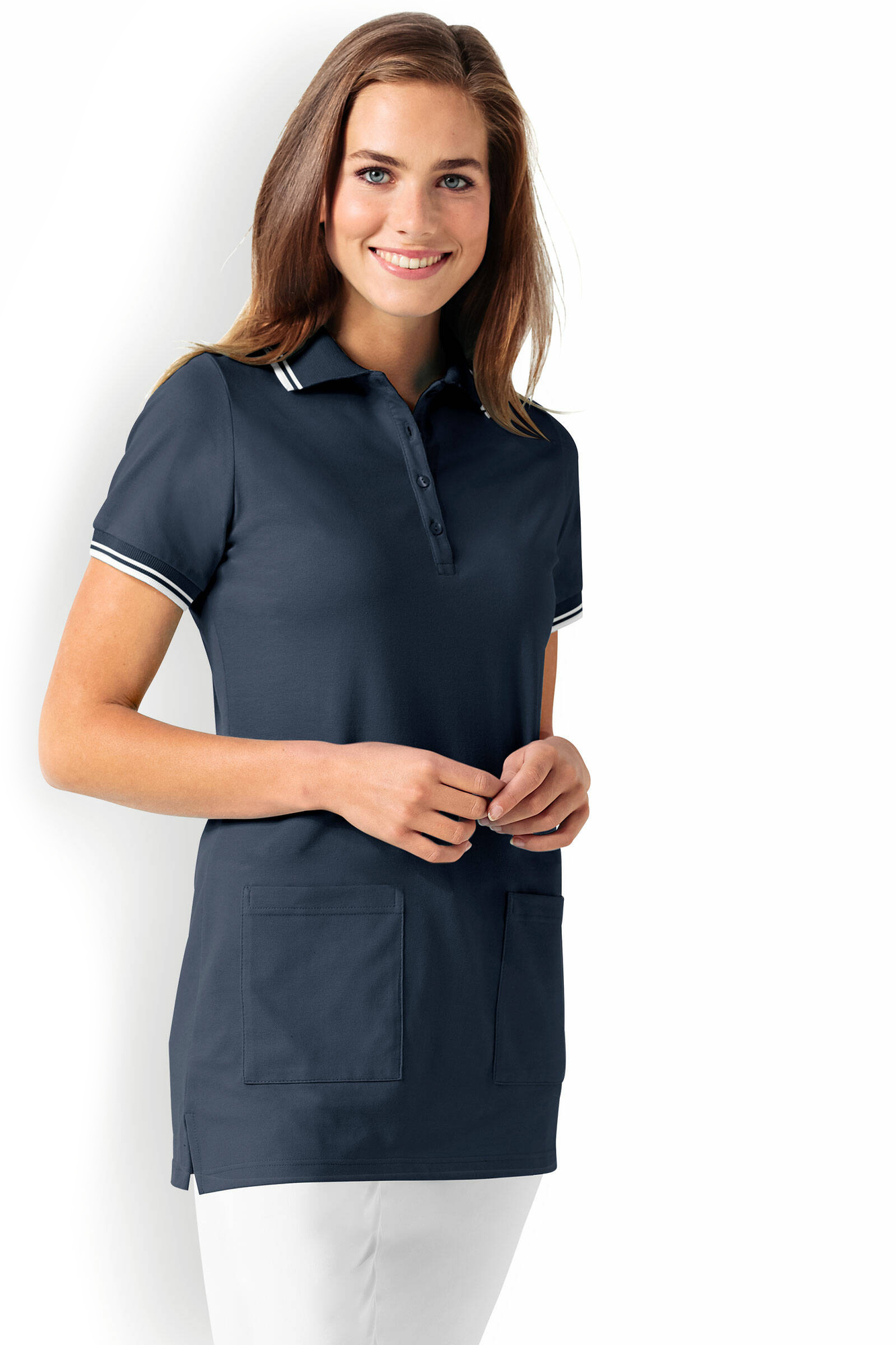 Clinic Dress Polokošeľa dámska 34/36, Námornícka modrá