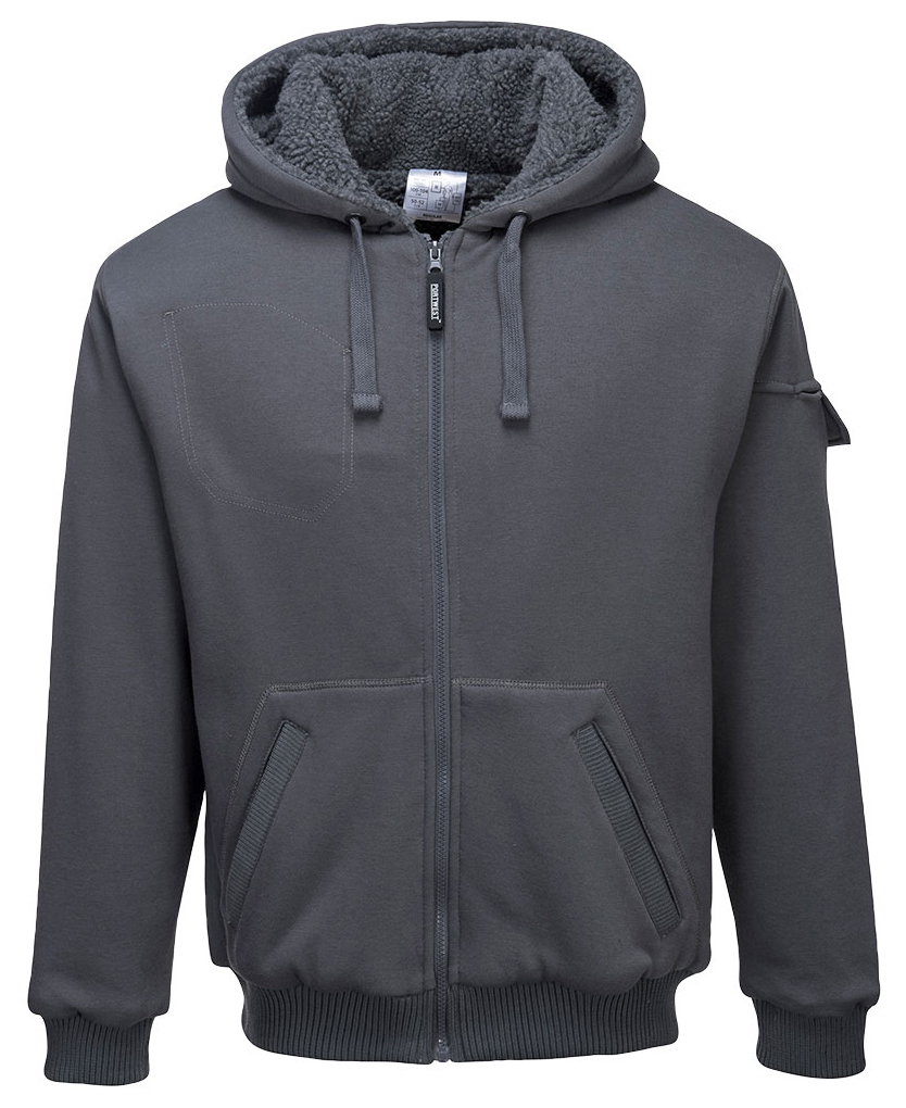 Portwest KS32 PEWTER Mikina na zips Šedá, M