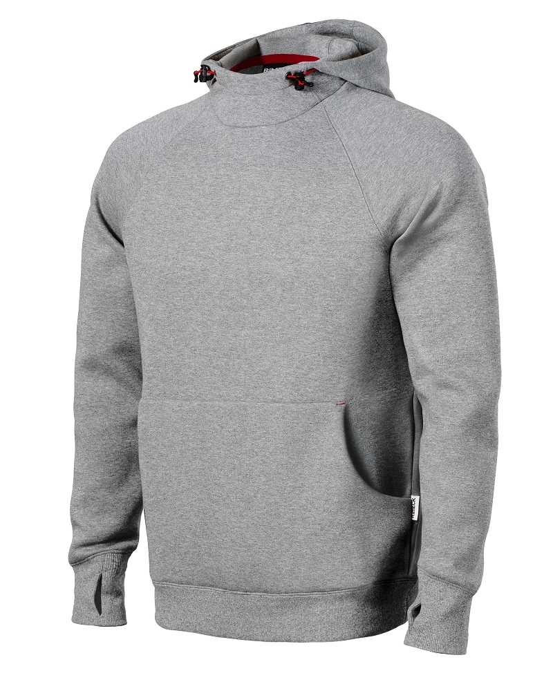 Rimeck VERTEX HOODIE W43 Mikina pánska 4XL, Tmavosivý melír