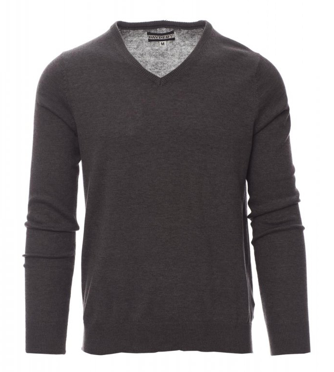 Payper BUSINESS MELANGE Sveter pánsky S, Melange ash grey