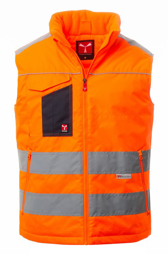 Payper TASK Reflexná vesta XS, Fluorescent orange-Navy blue