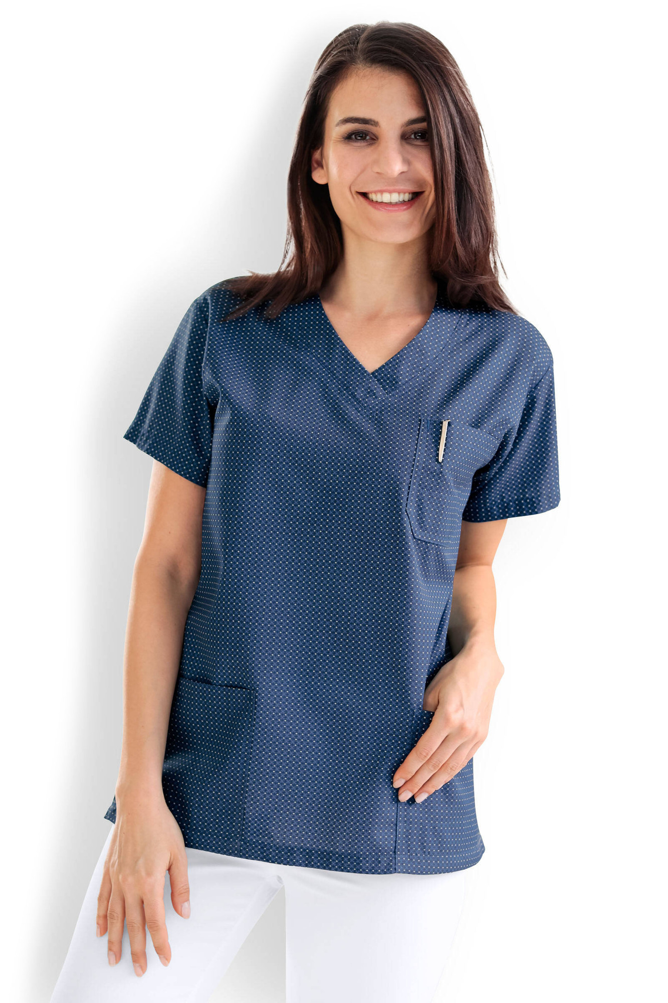 Clinic Dress Blúzka dámska 34, Námornícka modrá