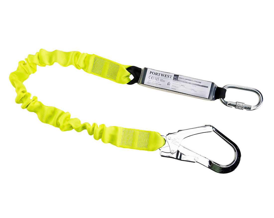 Portwest FP53 Elastické lano s tlmičom pádu Fluorescenčno žltá