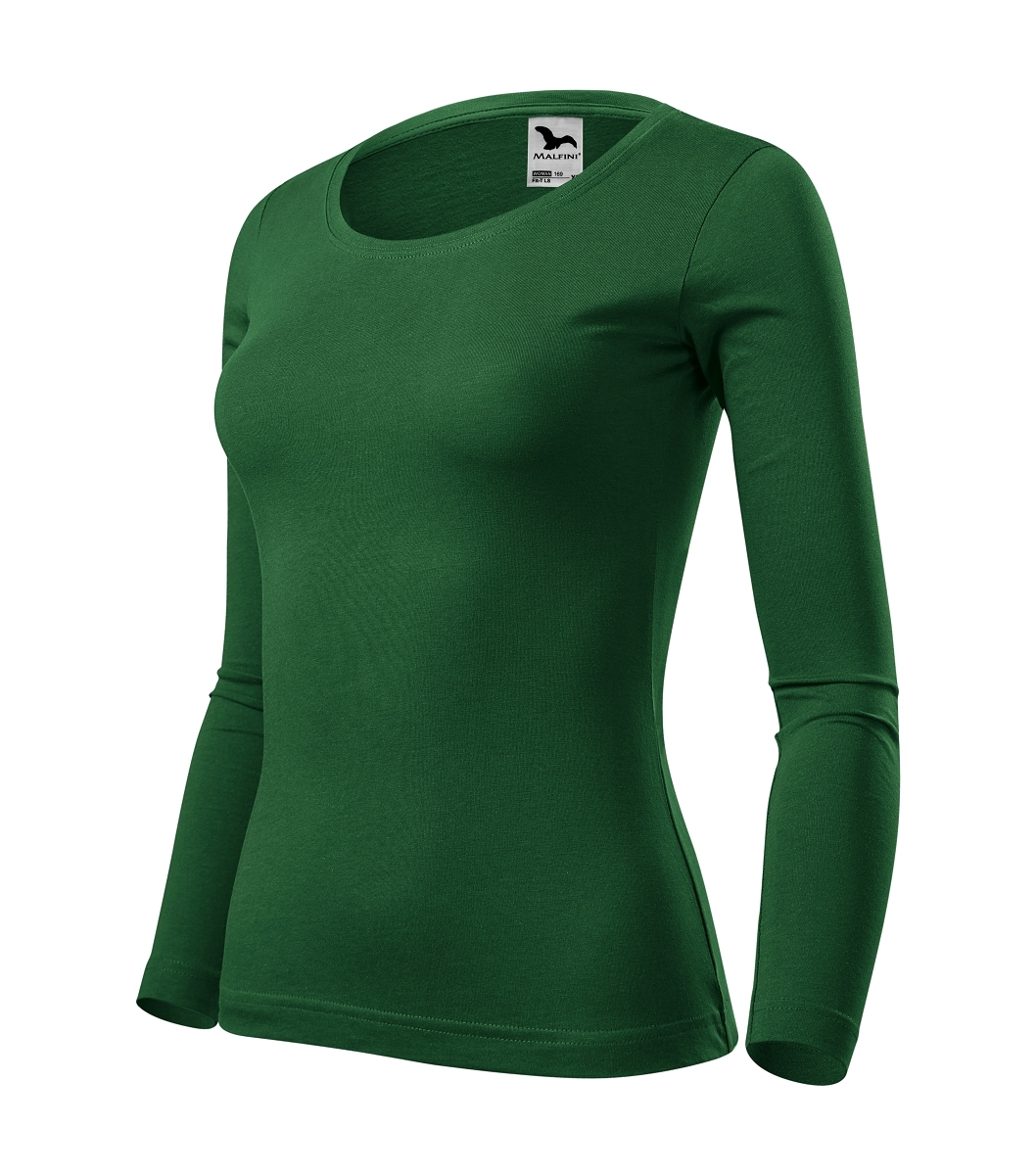 Malfini FIT-T LS 169 Tričko dámske M, Fľaškovo zelená