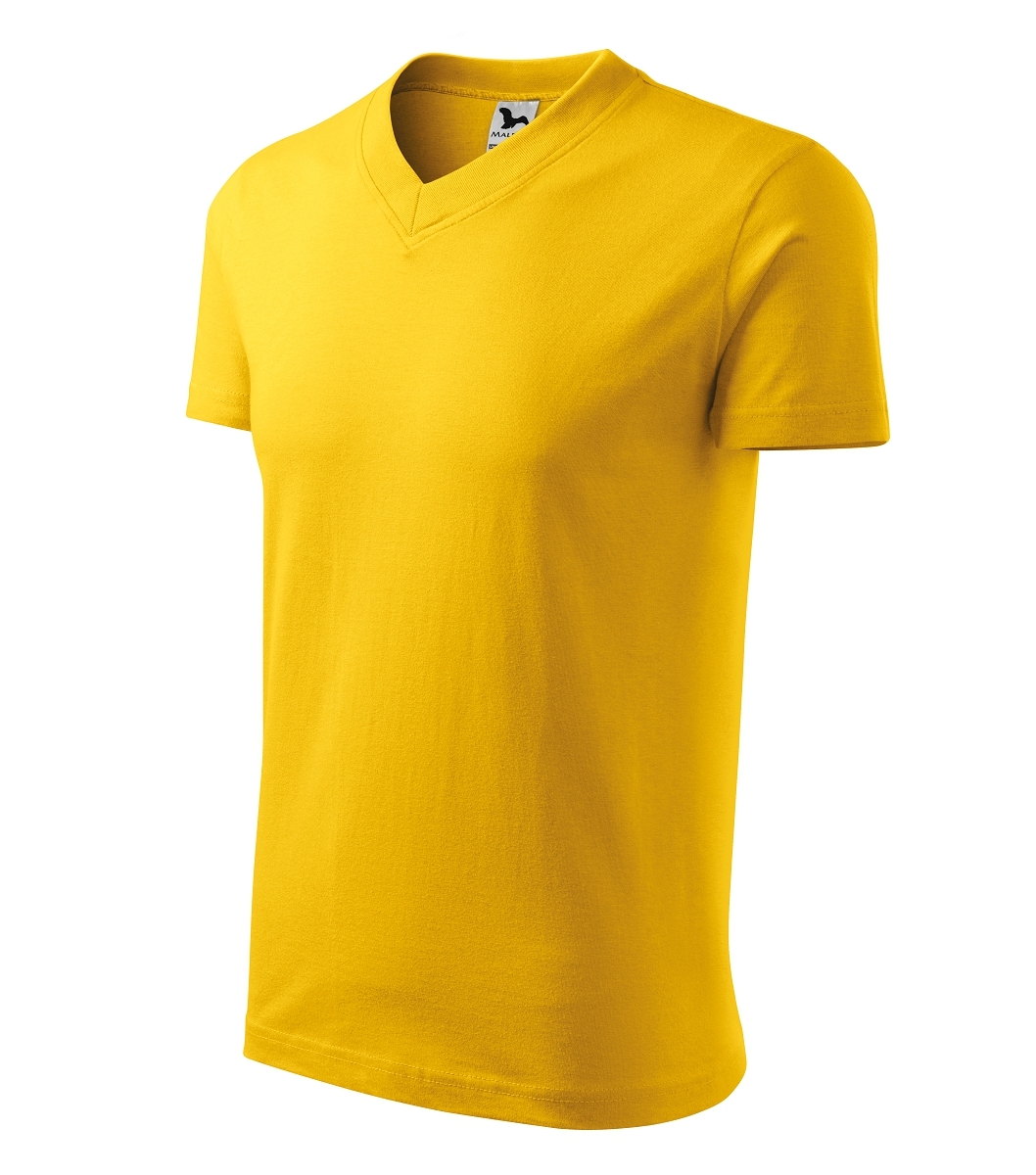 Malfini V-NECK 102 Tričko unisex Žltá, S