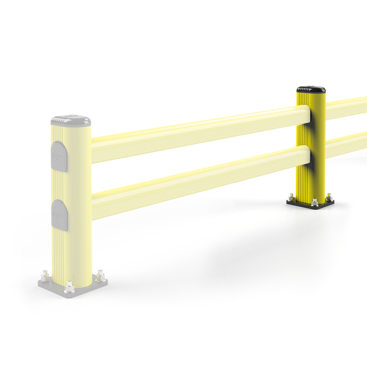 MPM DPP 33 402 Stredový stĺpik s vysokou odolnosťou SM - 9x7x40 cm Žltá